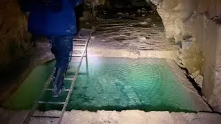UNDERGROUND MAZE OF TUNNELS WITH A CRYSTAL CLEAR POOL
