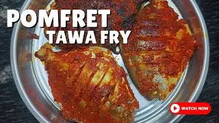 Pomfret Tawa Fry | Mangalorean Style Spicy Fish Fry