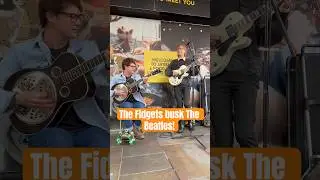 The Fidgets busk The Beatles! #busking #ifeelfine #thebeatles