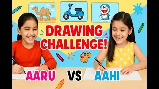 ✏️ The Great Drawing Challenge 🎨 | Goat, Scooty, Village & Doraemon! #comedy #funny #