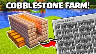 Minecraft Automatic Cobblestone/Stone Farm 1.21+ (Tutorial)