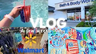 🌞Summer vlog! | Bath & Body Works | Walmart | Pool party | fireworks 🎆 