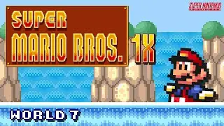Walkthrough (SMW Hack) Super Mario Bros 1X - World 7.