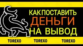 Как поставить средства на вывод TOREXO FINANCE