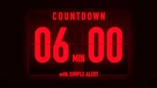 6 Minute Flip Clock Timer / With Simple Alert 🚨