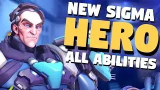 Overwatch NEW Tank Hero Sigma Gameplay | All Abilities Breakdown | Test Server 1.39