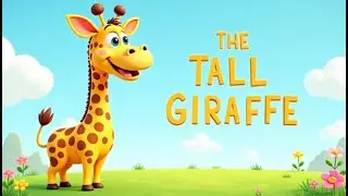 The Tall Giraffe 🦒 | Fun Animal Rhyme for Kids | Learn with @funtooze #nurseryrhymes #kidssongs