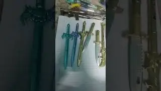 ALL type of sword pen /knife pen #katana #unboxing #pen #stationery #youtubeshorts #artist #shorts
