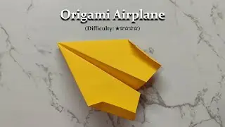 [DETAILED TUTORIAL] Origami Airplane | Traditional Japanese Paper Plane That Flies Far