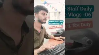 Railway Group -D Staff Daily Routine Vlogs -06 #minivlog #railwaygroupd