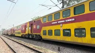 EP-52 Old ICF Garibrath and double decker Trains|Express Trains with Track sounds |BharatRail videos