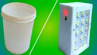 How To Make Super Bright LED FlashLight | Make Easy Emergency Light From Plastic Cans | Mini Torch