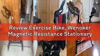 Review Exercise Bike, Wenoker Magnetic Resistance Stationary Bike for Home App Sync Indoor Bike with