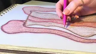 Volcano Drawing 🌋✍️ + (added) Drawing ASMR