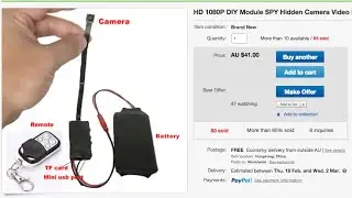 T186 CCTV 12MP minicam (spycam) - review of footage