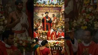 🏳️Feast of St. John De Britto | Catholic Feasts | #ai #feasts #catholicreels #catholicsaints #shorts