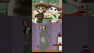 talking tamara reacts to cartoon cat #short