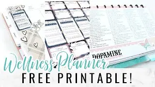Wellness Planner Free Printable | Stress Management, Self Care, Mental Health
