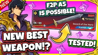 TESTED! SWORD OF THE HERO! NEW BEST WEAPON?! A5 F2P POSSIBLE! A10 WORTH IT?! [Solo Leveling: Arise]