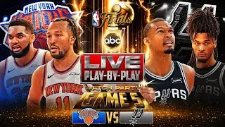 Knicks vs Spurs LIVE Watch Party | NBA Finals Game 5 🏆