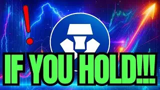 CRONOS (CRO) IF YOU HOLD YOU NEED TO WATCH THIS NOW !!! | LISTEN CLOSE | CRO COIN PRICE PREDICTION🔥