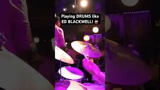 Playing DRUMS like ED BLACKWELL! 🥁 #jazz #drummer #edblackwell