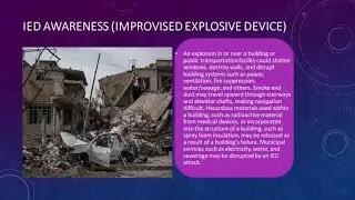 IED AWARENESS