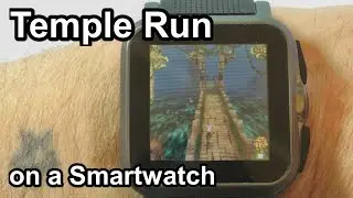 Temple Run on a Smartwatch (Simvalley AW-414.Go aka Omate TrueSmart)