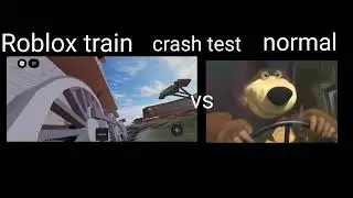 Crash test Roblox train vs normal
