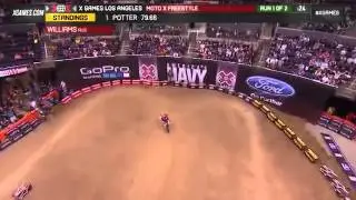 Blake Williams Moto X Freestyle final, Run 1 X Games Los Angeles 2013