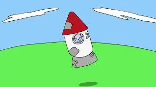 Alien with rocket