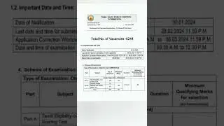 Group 4 Notification 2024 #tnpscgroup4 #tnpscaspirants #tnpscnotification #tnpscvao