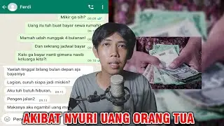 THE CONSEQUENCES OF STEALING MY PARENTS' MONEY! 😱 | CHAT HISTORY HORROR INDONESIA