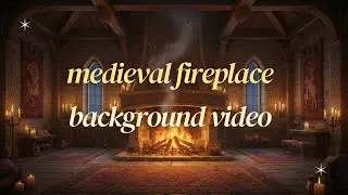 Medieval Cozy Room Ambience | Fireplace, Calm, Sleep, Relax, Focus
