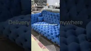 Envogue Furniture/Elegance Chesterfield Sofa 3+2 BLUE/LINK IN DESCRIPTION/#homedecor #interiordesign