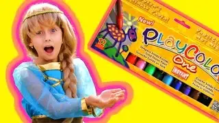 FROZEN ELSA vs PLAYCOLOR One - Superhero Fun in Real Life - VIDEO FOR CHILDREN