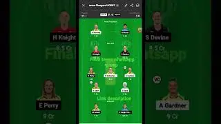GUJ women vs RCB women TATA WPL #fantasy #shortsvideo #addaguru #annucricxpert