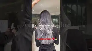 Ash gray ombr&eacute; haircolor 😱😱😱 #shorts #short #haircare #ytshorts #shortsfeed #youtubeshorts