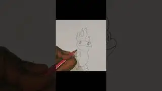How To Draw Bruni The Salamander Fire Spirit #drawing #youtubeshorts #ytshorts #art #artdrawing