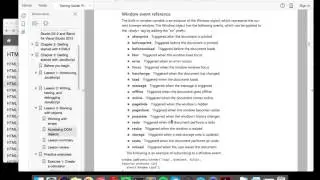 Window Event Reference (JavaScript)