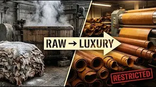 Inside the Secret Factory That Turns Raw Hides Into Luxury Leather