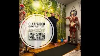 Olkapäiden liikkuvuustesti. Onko olkapäissä riittävästi liikkuvuutta? Hallitsetko keskivartalon?