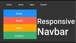 Animated Responsive Navbar Tutorial