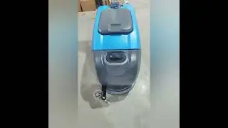 Mini Electric Floor Scrubber Hand Push Warehouse Cleaning Brush Motor 12V Battery Operated New