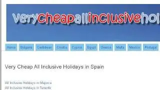 Cheap All Inclusive Spanish Holidays