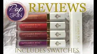 Popskin reviews September Rose Cosmetics Bubbly Lip gloss - added shades including swatches