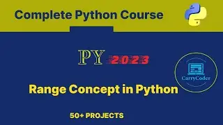 #python  Range Concept in Python 🔥 | Complete Python Course By CarryCoder | Hindi | #2023