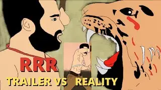 RRR Trailer vs Reality |2D Animation | RRR movie | RamCharan |Jr NTR | AnimatorGuru