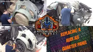 How to Replace the inner arch and quarter panel on an Audi Q8 with nxtlevelskillz autobody