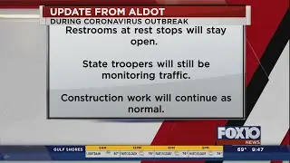 Alabama rest areas open
